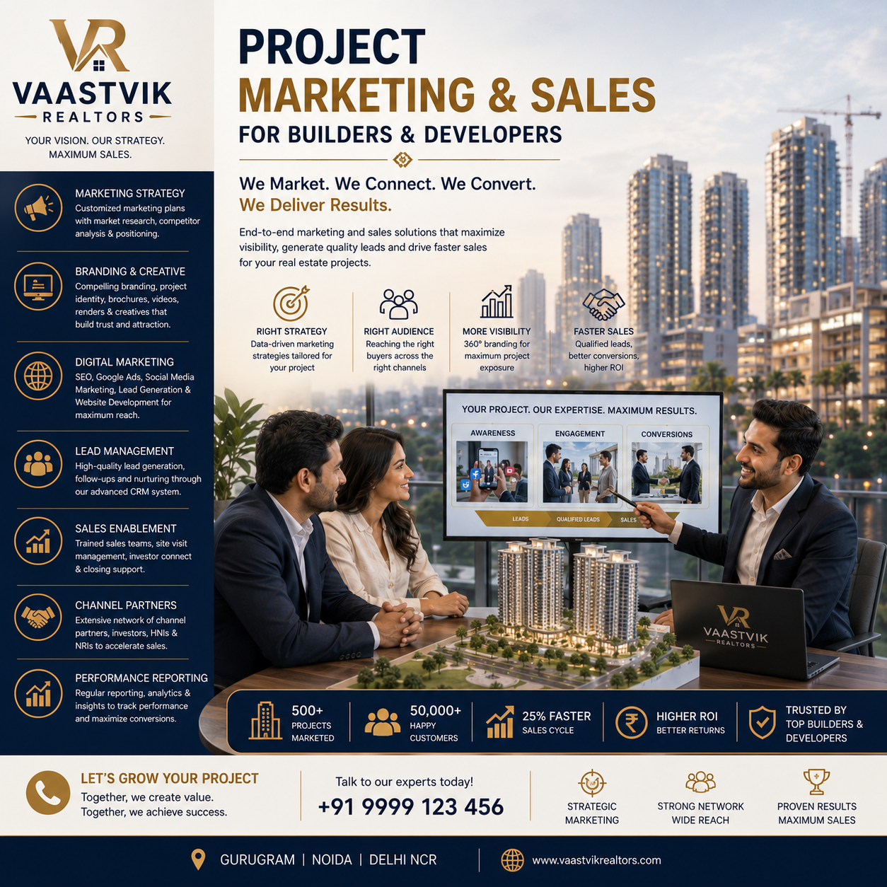 Project Marketing and Sales services for real estate builders and developers