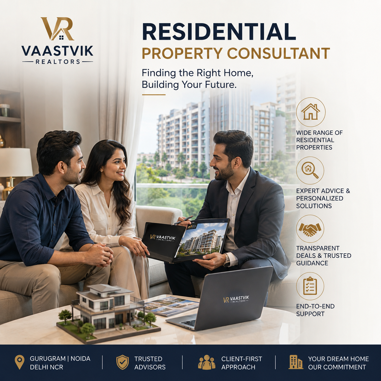 Residential Property Consultant helping buyers find apartments and villas